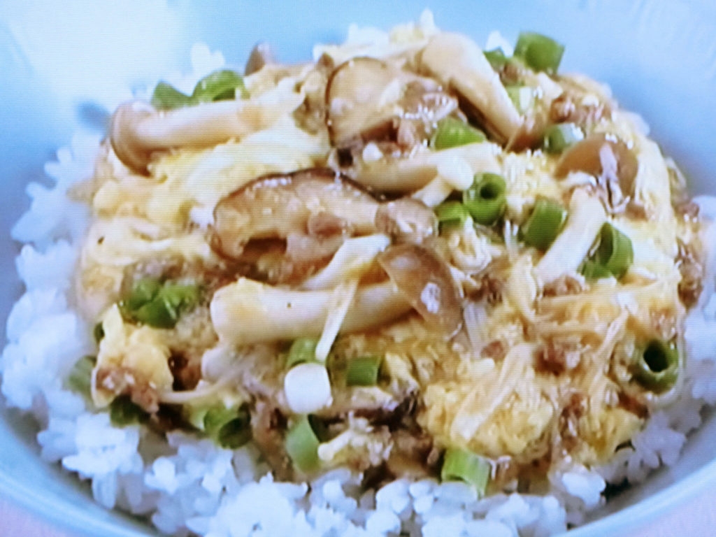 【上沼恵美子のおしゃべりクッキング】きのこの中華丼のレシピ・上沼恵美子・石川智之