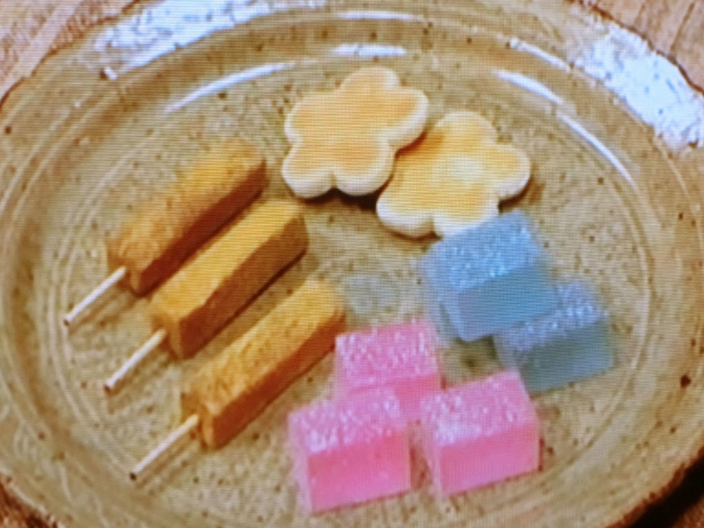 【グレーテルのかまど】樋口一葉の駄菓子屋よりきなこ棒、紅梅焼き、寒天ゼリーのレシピ・瀬戸康史