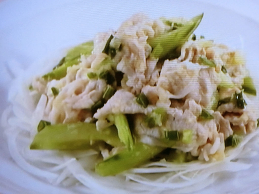 【上沼恵美子のおしゃべりクッキング】豚しゃぶの生姜和えのレシピ・上沼恵美子・石川智之