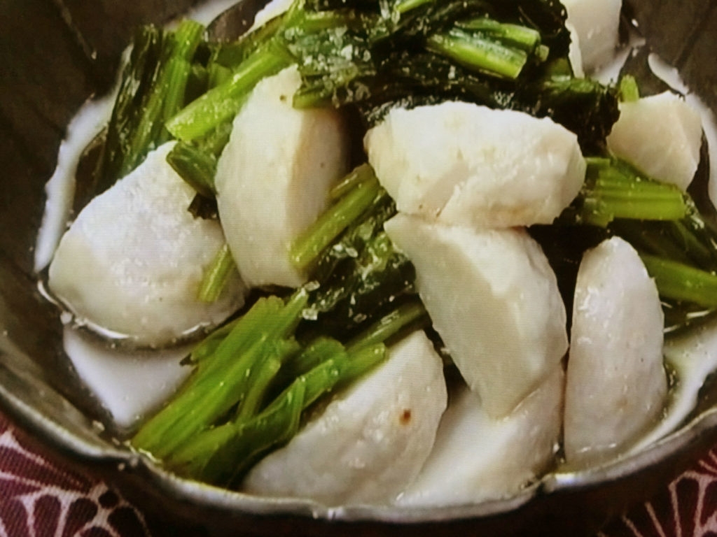 【きょうの料理】里芋とほうれんそうのごまびたしのレシピ・杉本節子