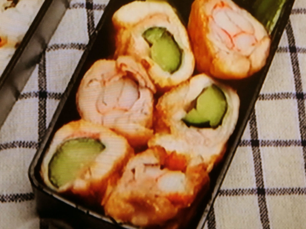【きじまりゅうたの小腹すいてませんか？】2色鶏肉巻き(きゅうり・かにかまぼこ）のレシピ・きじまりゅうた・渡辺満里奈
