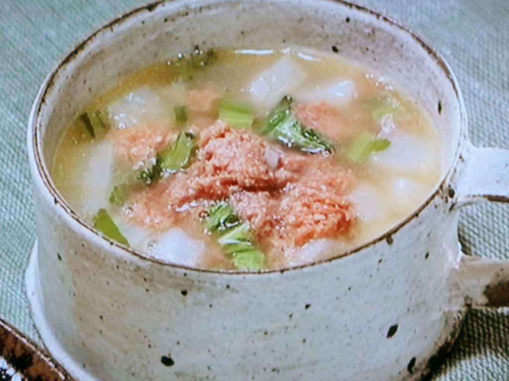 【きょうの料理】コンビーフとかぶのスープのレシピ・春風亭昇太
