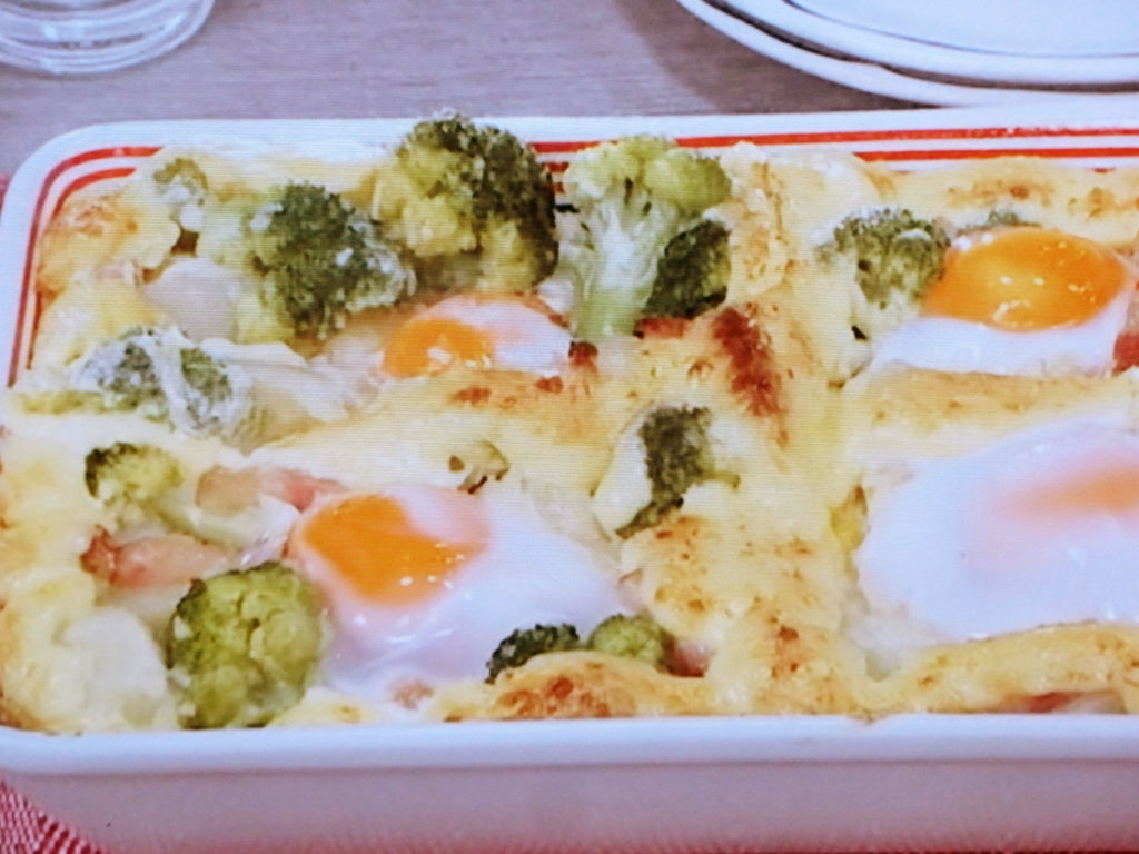 【キューピー３分クッキング】ポテト、ブロッコリー、卵のマヨネーズ焼きのレシピ・小林まさみ