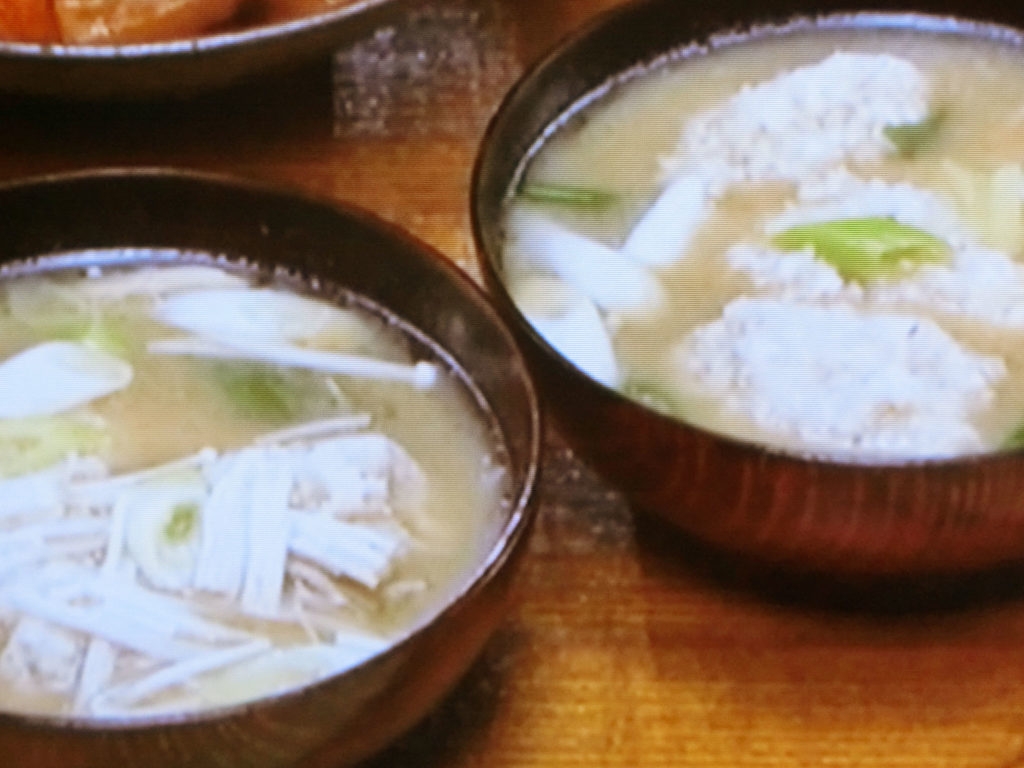【おかずのクッキング】れんこん鶏団子汁のレシピ・土井善晴