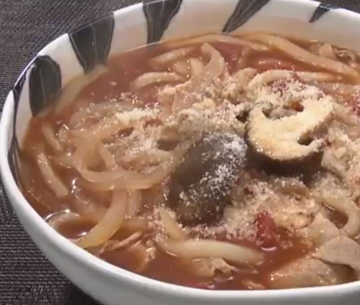 【奥様ここでもう一品】トマト煮込みうどんのレシピ・奥様ここでもう一品・星澤幸子
