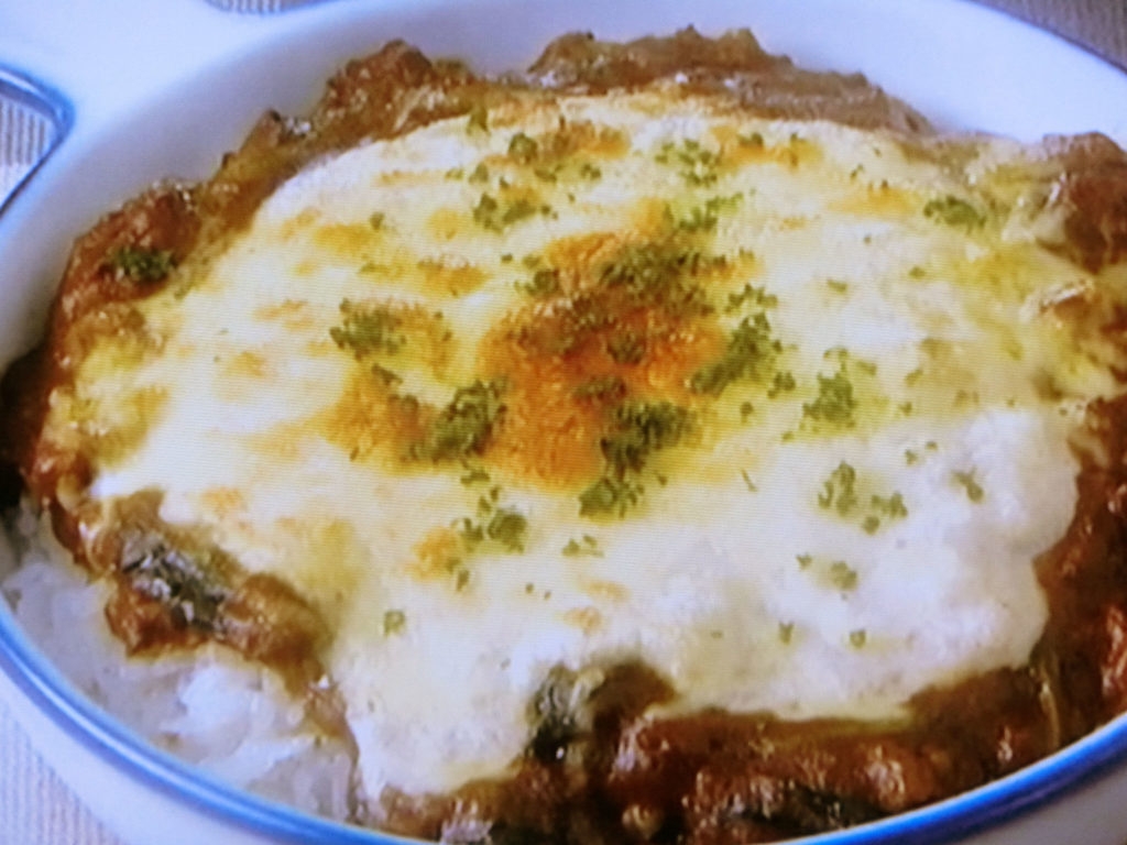 【男子ごはん】牛肉とほうれん草の焼きチーズカレーのレシピ・国分太一・栗原心平