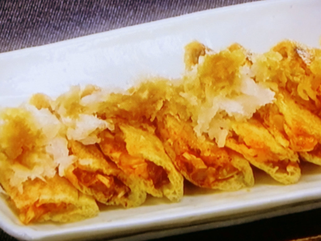 【男子ごはん】このキムチ、納豆くいかない（納豆キムチの油揚げ挟み焼き）のレシピ・井ノ原快彦・国分太一・栗原心平