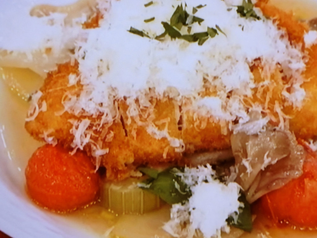 【あさイチ】鶏肉のカツレツ　きのこと野菜ソテーのレシピ・みんな！ゴハンだよ・秋元さくら