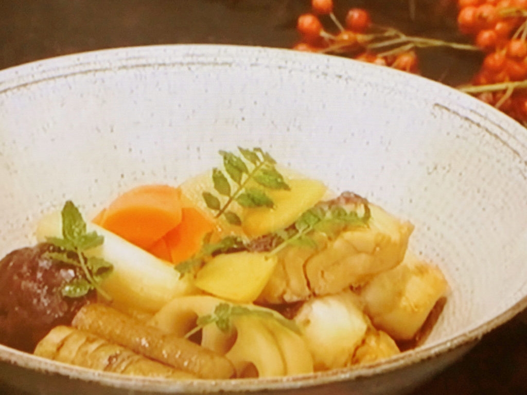 【夢の３シェフ競演】根菜たっぷり鯛の煮つけのレシピ・中嶋貞治・夢の３シェフ競演