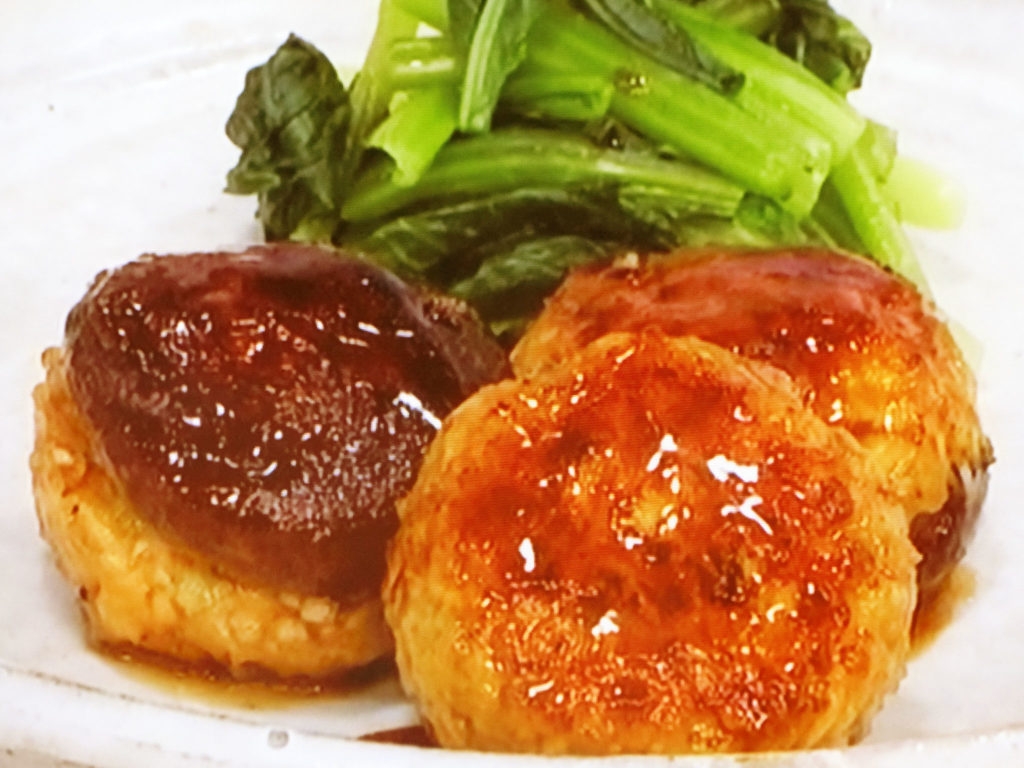【キューピー３分クッキング】椎茸の肉詰め照り焼きのレシピ・石原洋子