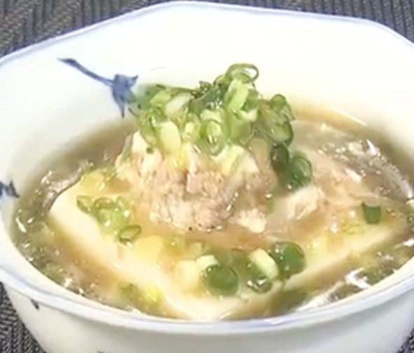 【奥様ここでもう一品】絹豆腐の肉詰めあんかけのレシピ・奥様ここでもう一品・星澤雅也