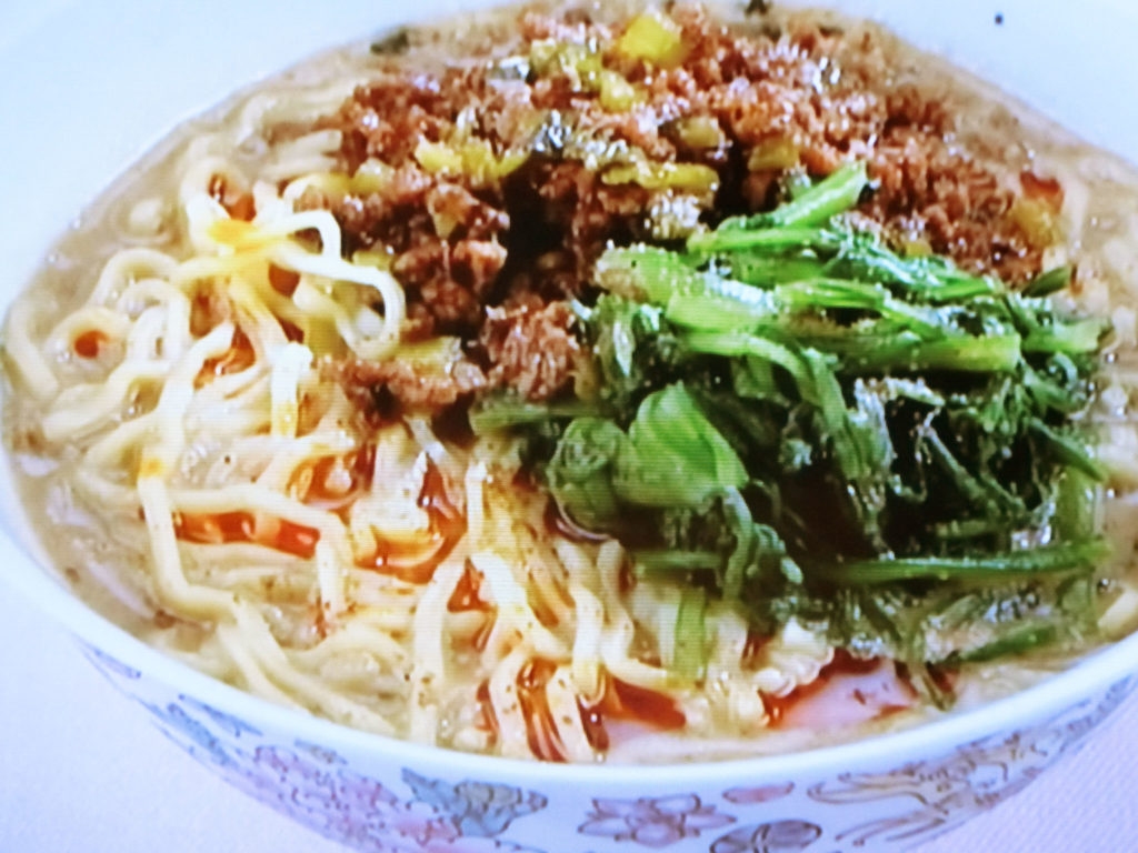 【上沼恵美子のおしゃべりクッキング】春菊の担々麺のレシピ・上沼恵美子・石川智之