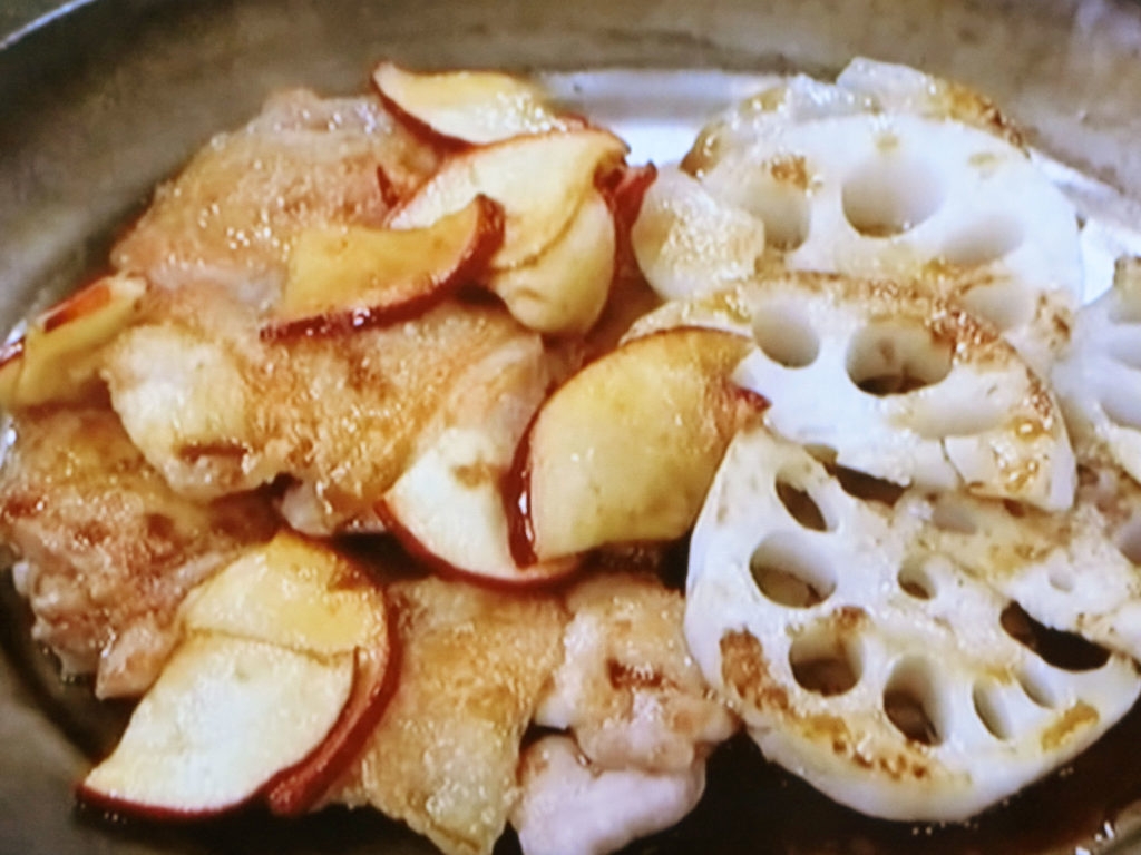 【あさイチ】鶏とれんこんのりんご照り焼きのレシピ・みんな！ゴハンだよ・コウ静子