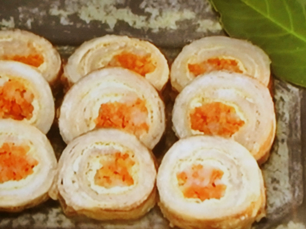 【きょうの料理】豚肉の紅白巻きのレシピ・笠原将弘
