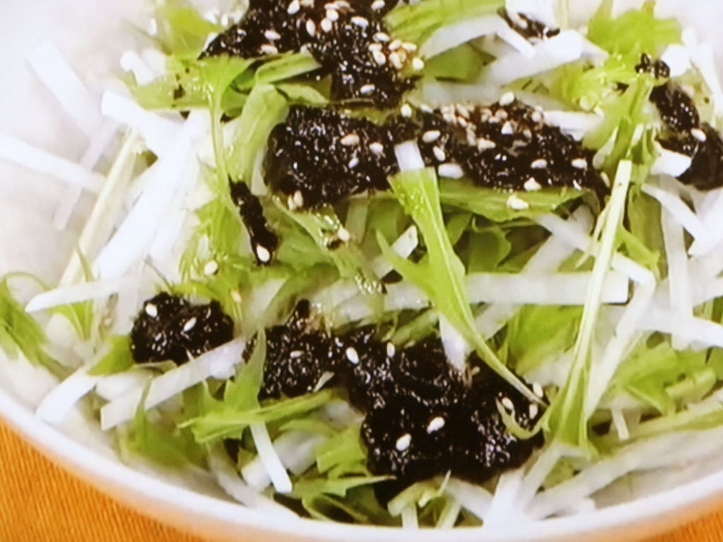 【あさイチ】大根と水菜の焼きのりサラダのレシピ・みんな！ゴハンだよ・今井亮
