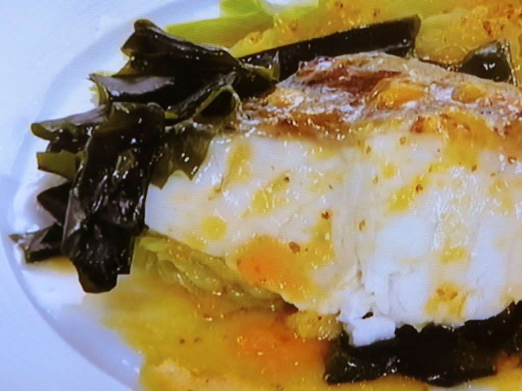 【あさイチ】真鯛とキャベツの海藻蒸し　みかんソースのレシピ