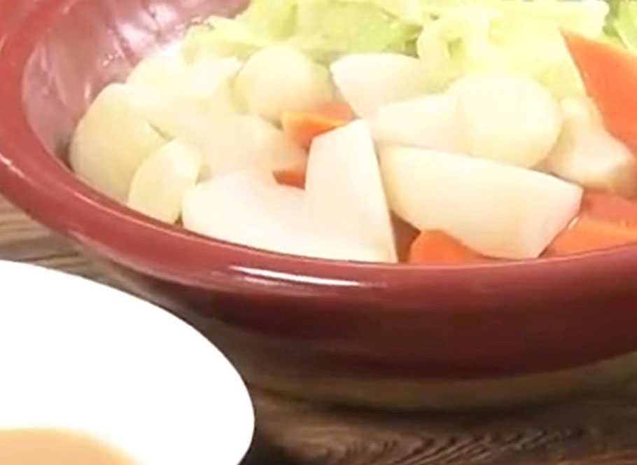 【奥様ここでもう一品】蒸し野菜の味噌ドレッシングのレシピ・奥様ここでもう一品・星澤幸子