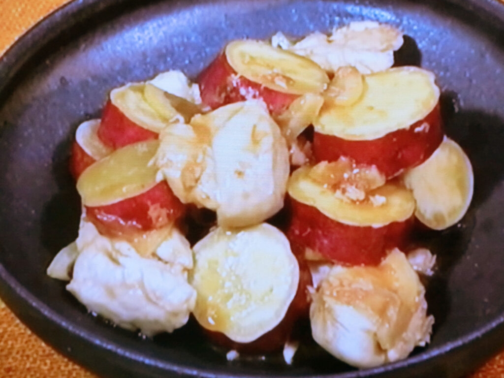 【ひるまえほっと】鶏ささ身とさつまいものレモンじょうゆ煮のレシピ・武蔵裕子