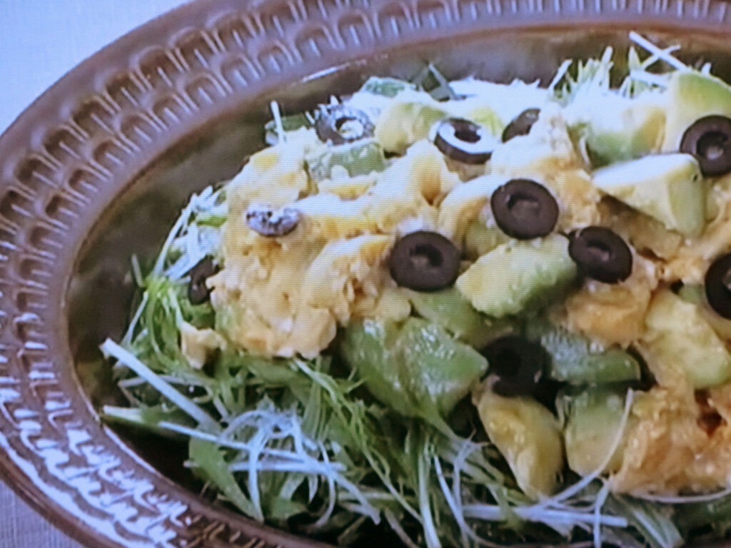 【きょうの料理】アボカドとふわとろ卵のサラダのレシピ・平山由香