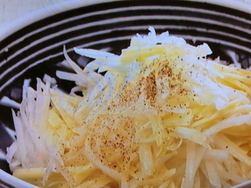 【おかずのクッキング】大根しりしりのレシピ・土井善晴