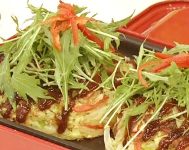 【奥様ここでもう一品】あふれるチーズお好み焼きのレシピ・奥様ここでもう一品・星澤幸子