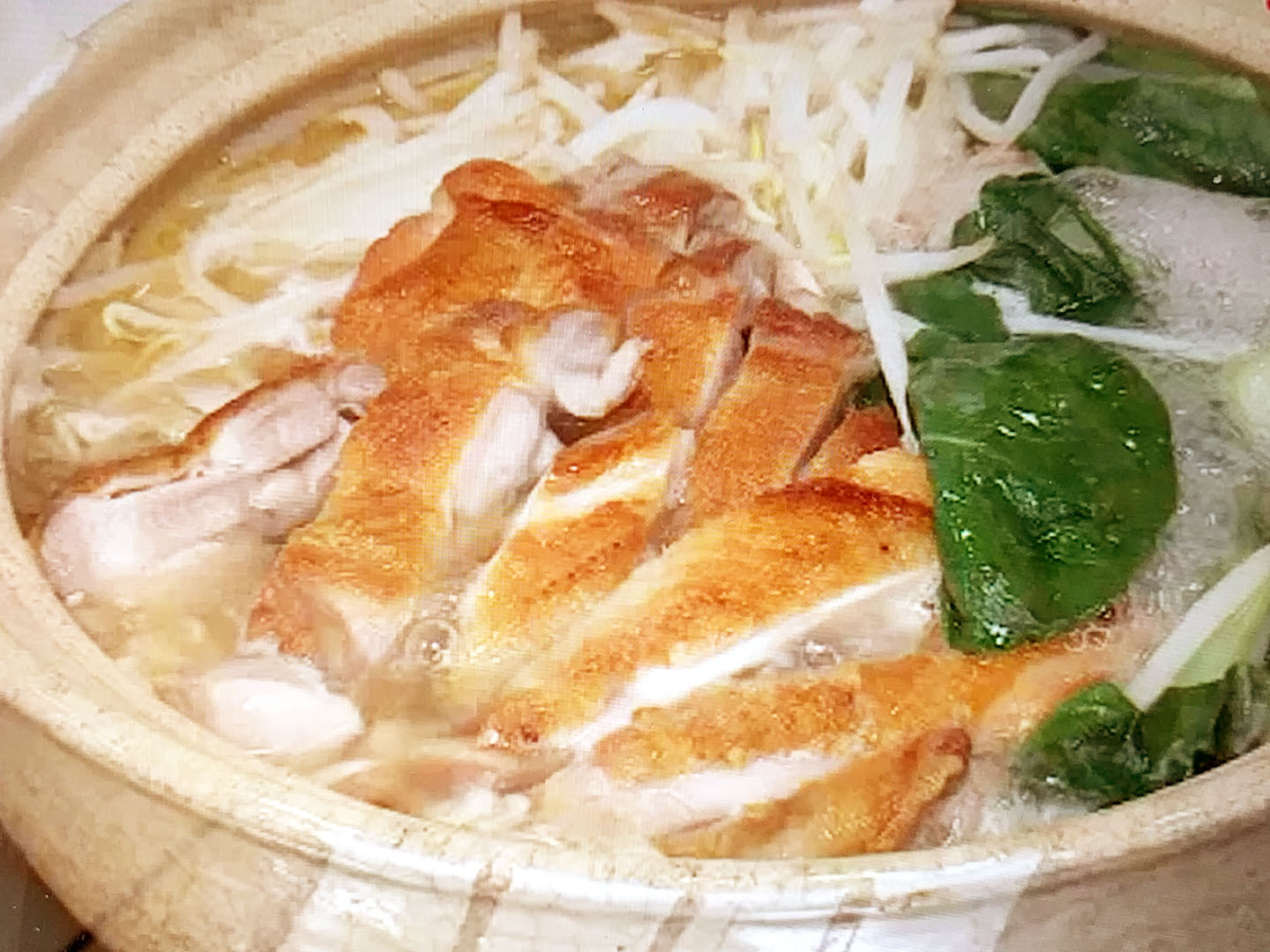 【キューピー３分クッキング】鶏肉と小松菜のラーメン鍋のレシピ・小林まさみ