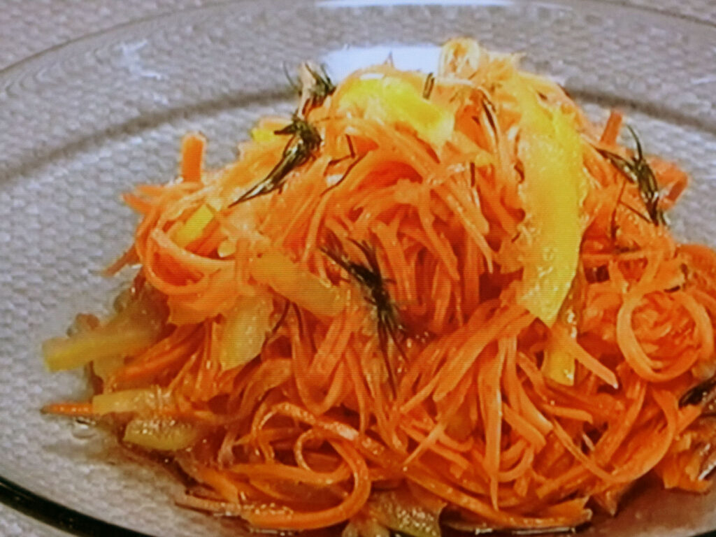 【きょうの料理】柚子キャロットラペのレシピ・コウ静子