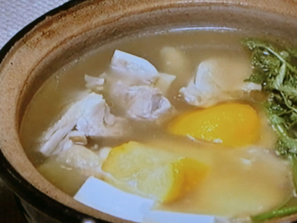 【きょうの料理】塩柚子（ゆず）鍋のレシピ・コウ静子