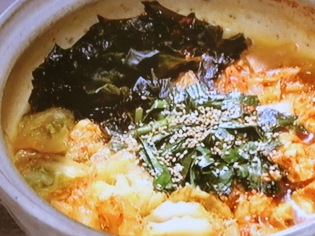【きょうの料理】鶏肉のキムチ鍋のレシピ・堀知佐子