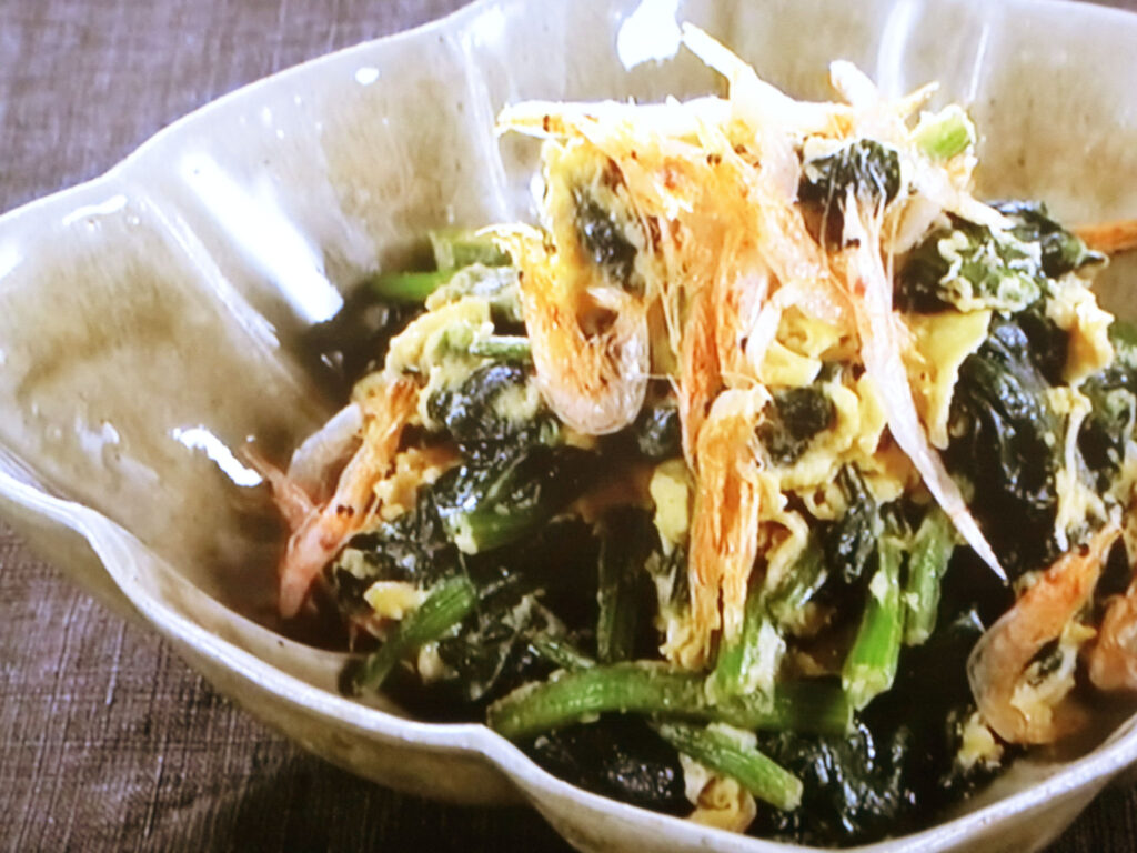 【きょうの料理】ほうれんとうと卵のラクうま炒めのレシピ・佐々木浩