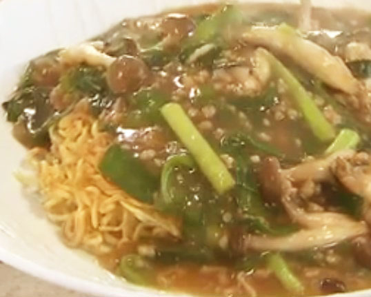 【奥様ここでもう一品】かた焼きあんかけラーメンのレシピ・奥様ここでもう一品・星澤幸子