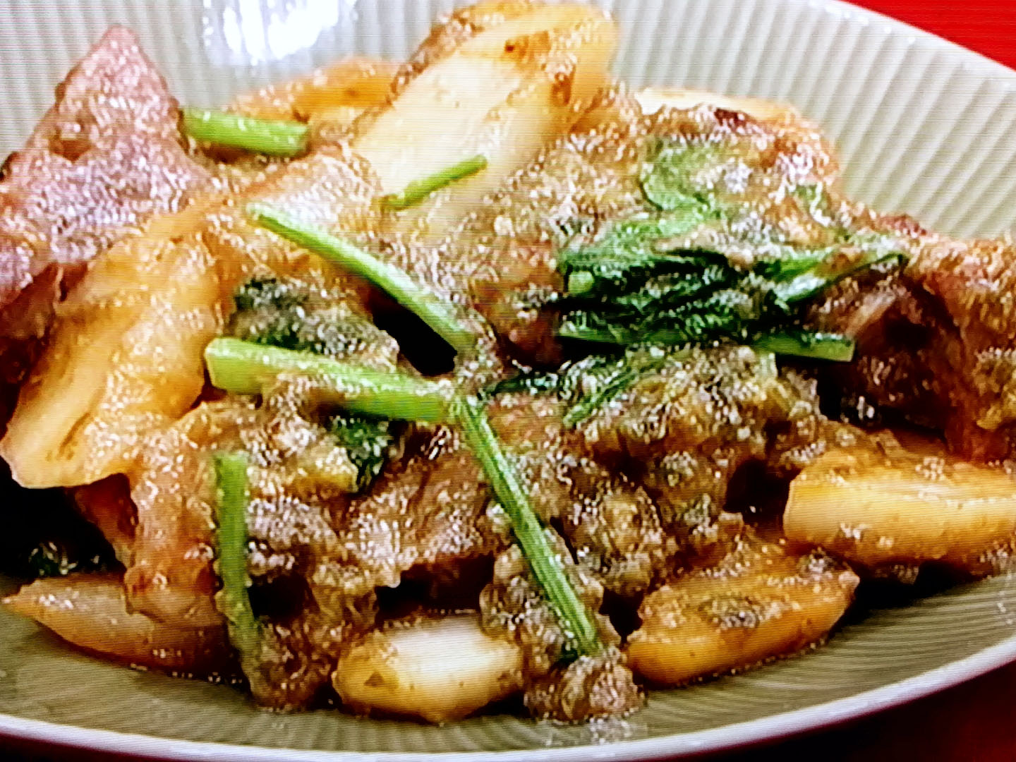 【ノンストップ】豚肉とカブのフキノトウ炒めのレシピ・坂本昌行・坂本昌行のOne Dish