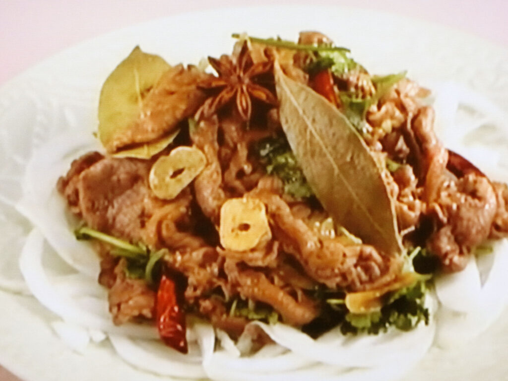 【上沼恵美子のおしゃべりクッキング】牛肉のスパイシー炒めのレシピ・上沼恵美子・石川智之