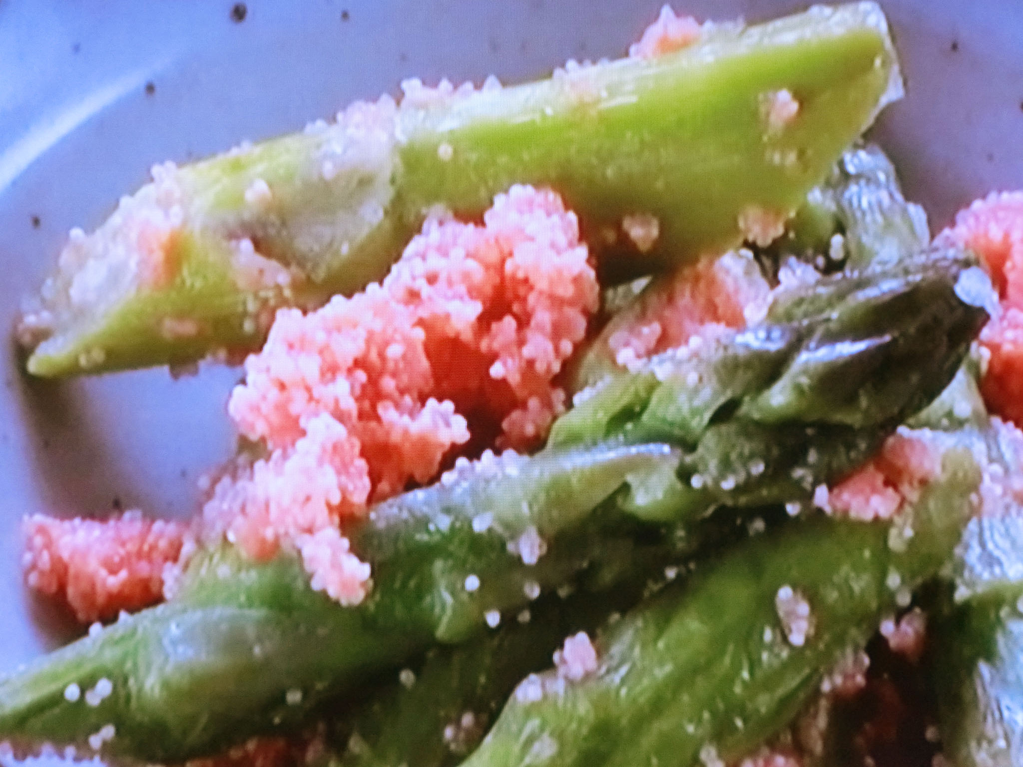 Nhkきょうの料理 アスパラガスのたらこバター炒め のレシピby松本有美 3月17日 おさらいキッチン