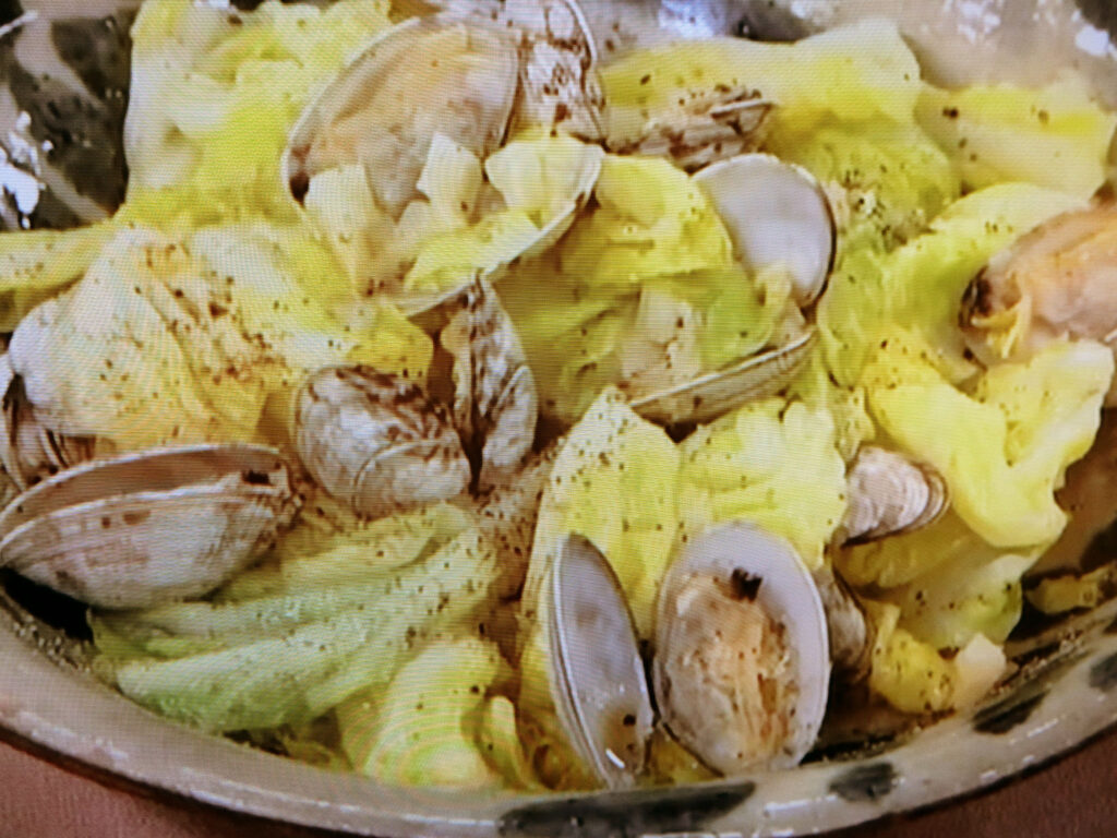 【あさイチ】あさりと春キャベツのオイル酒蒸しのレシピ・きじまりゅうた・みんな！ゴハンだよ