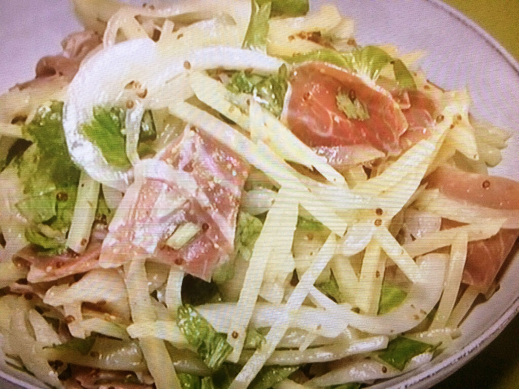 【きょうの料理】新たまと新じゃがのシャキシャキサラダのレシピ・関岡弘美