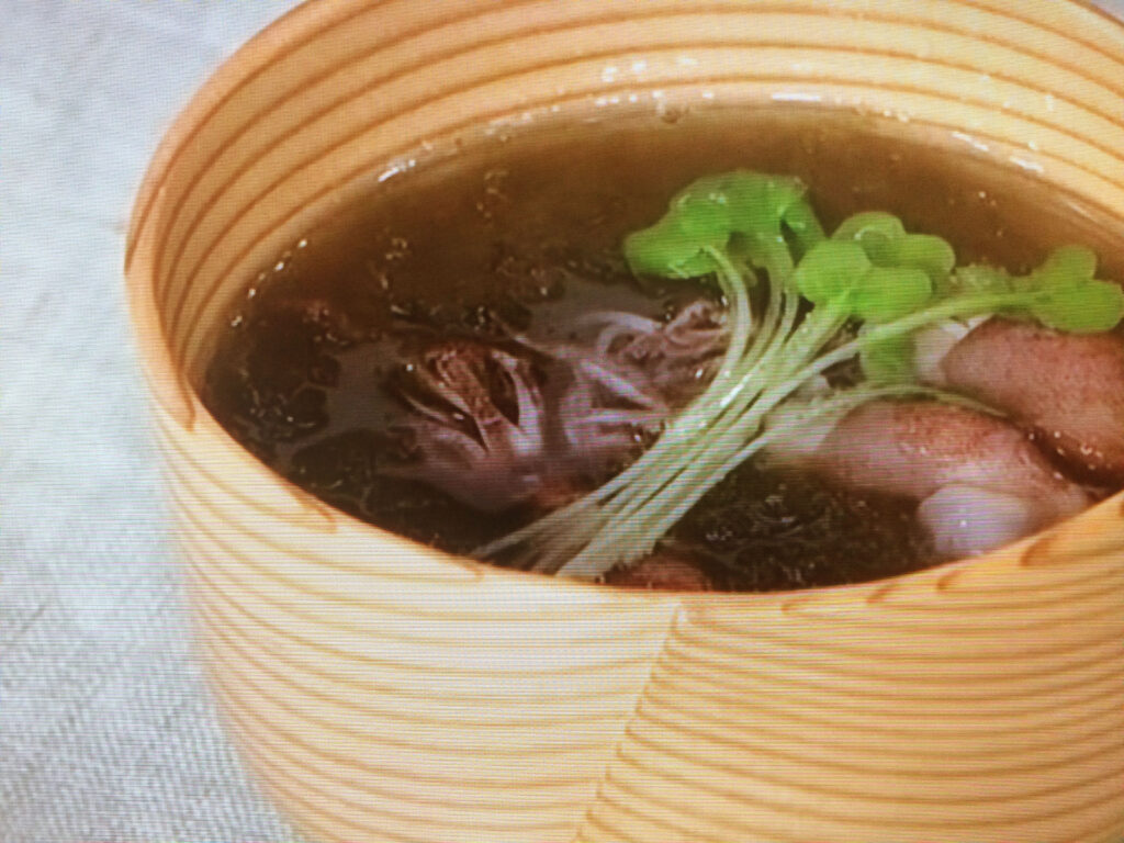 【きょうの料理】あぶりほたるいかのおすましのレシピ・大原千鶴