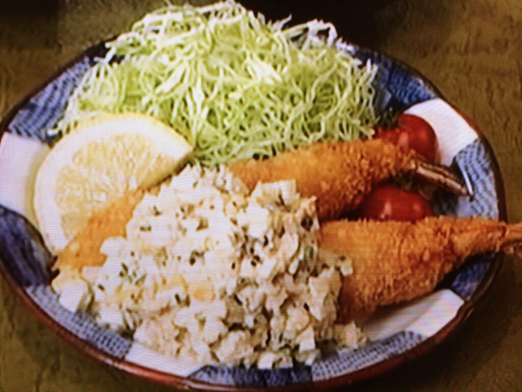 【おかずのクッキング】太いエビフライ ガリタルタルソースのレシピ・笠原将弘