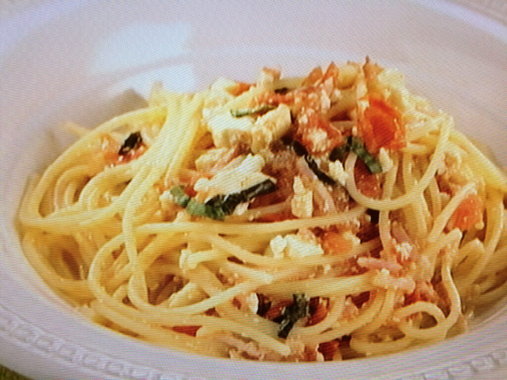 【上沼恵美子のおしゃべりクッキング】トマトと豆腐のスパゲッティのレシピ・上沼恵美子・小池浩司