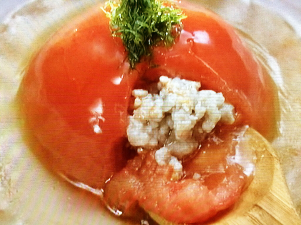 【きょうの料理】トマトの肉詰めあんかけのレシピ・大原千鶴