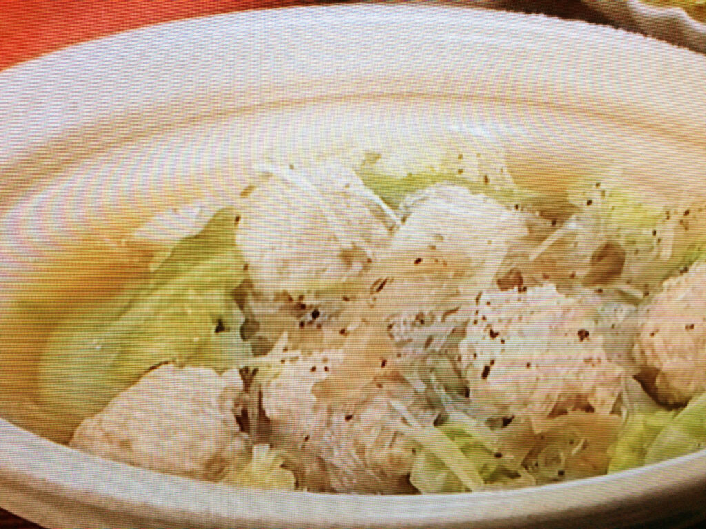 【キューピー３分クッキング】鶏だんごとキャベツの煮もののレシピ・小林まさみ