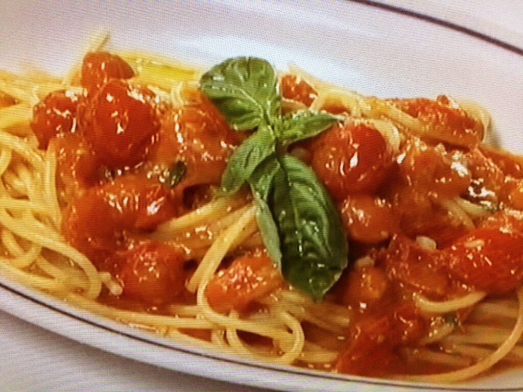 【クイズとくもり】１０分で作れる♪ミニトマトソースのパスタのレシピ・クイズとくもり・岡本健二