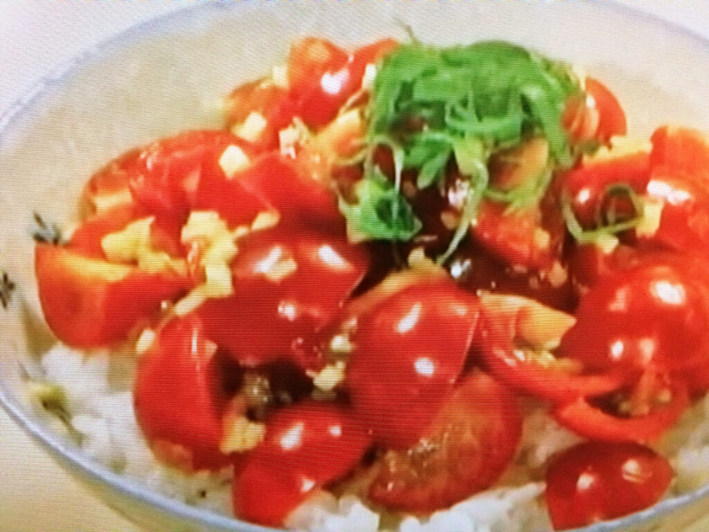 【クイズとくもり】塩ミニトマトごはんのレシピ・クイズとくもり・野﨑洋光