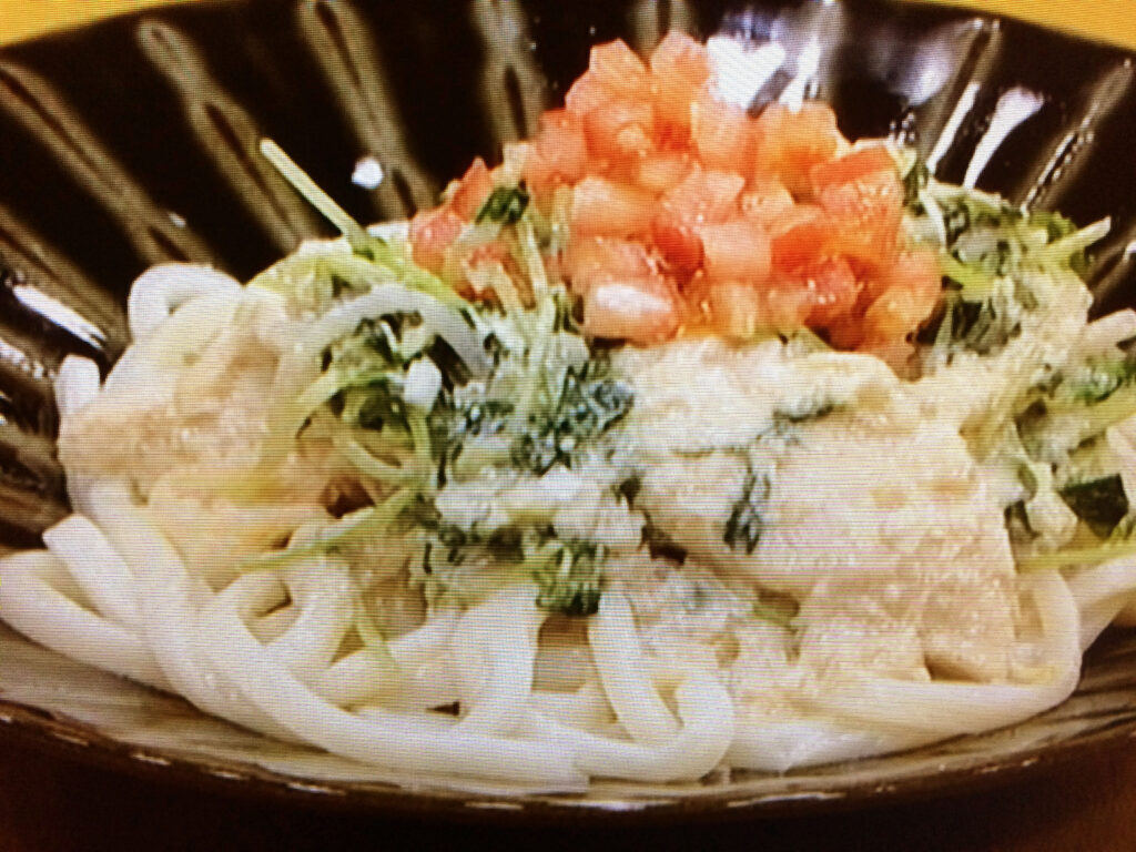 【ノンストップ】棒々鶏風ゴマダレうどんのレシピ・坂本昌行・坂本昌行のOne Dish
