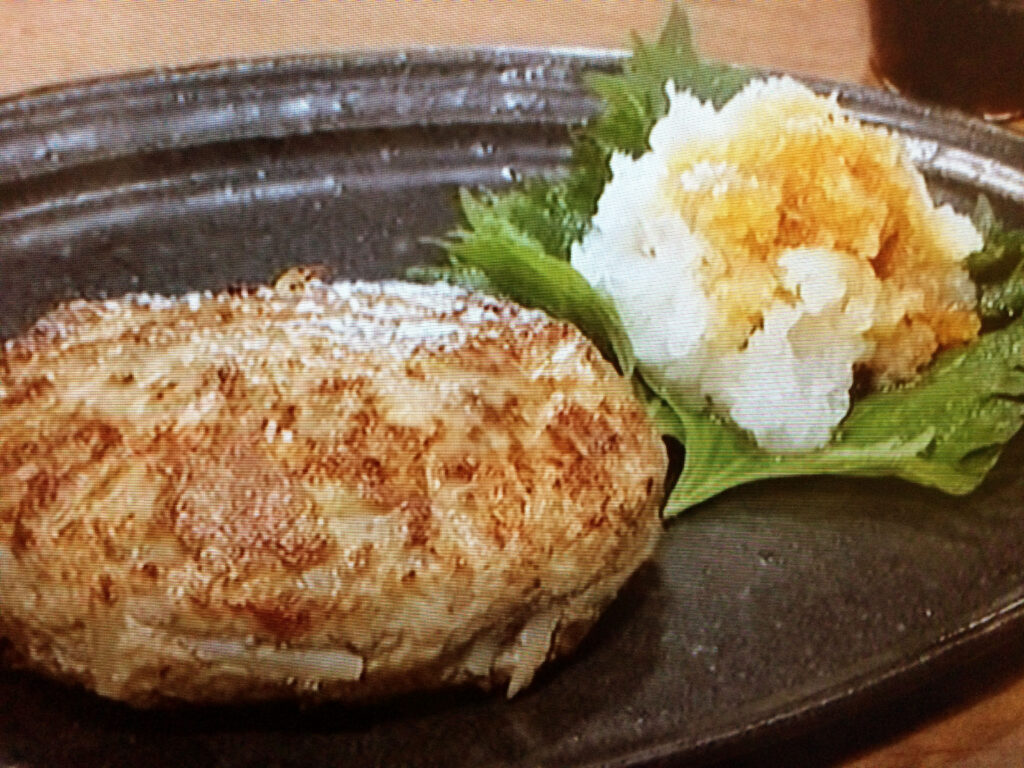【キューピー３分クッキング】もやしハンバーグ おろしポン酢添えのレシピ・石原洋子