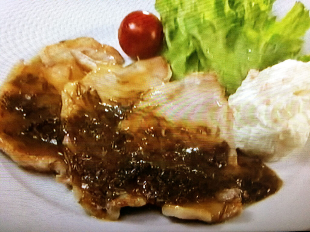 【クイズとくもり】もずく酢のしょうが焼きのレシピ・クイズとくもり・安井レイコ