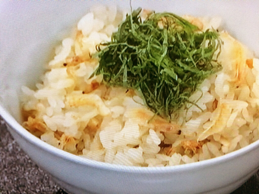 【あさイチ】新しょうがと桜えびの炊き込みご飯のレシピ・みんな！ゴハンだよ・田口成子