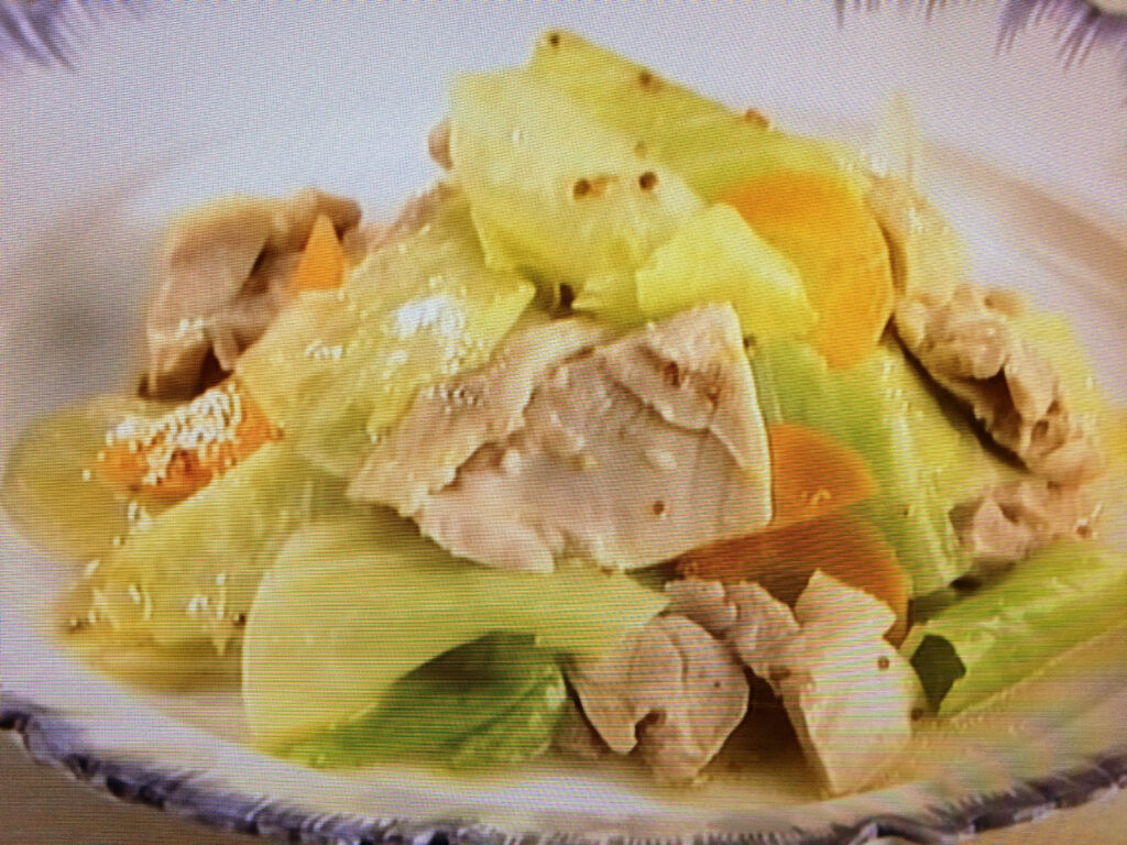 【上沼恵美子のおしゃべりクッキング】鶏とキャベツの温サラダのレシピ・上沼恵美子・小池浩司