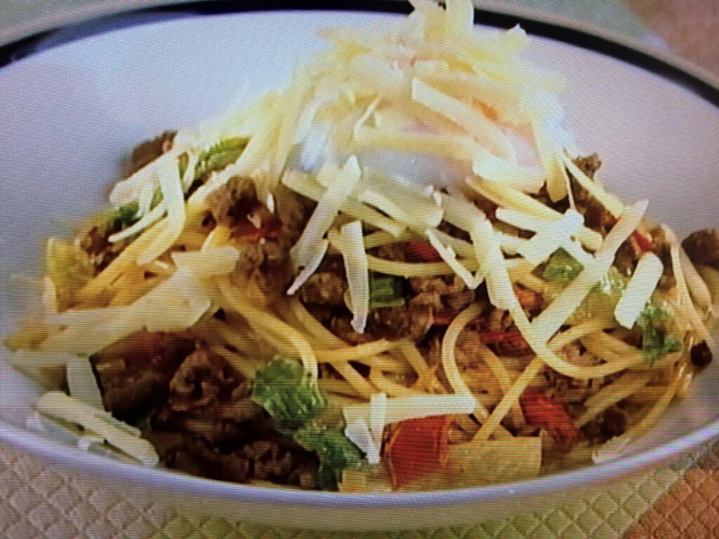 【上沼恵美子のおしゃべりクッキング】タコス風味のスパゲッティのレシピ・上沼恵美子・小池浩司