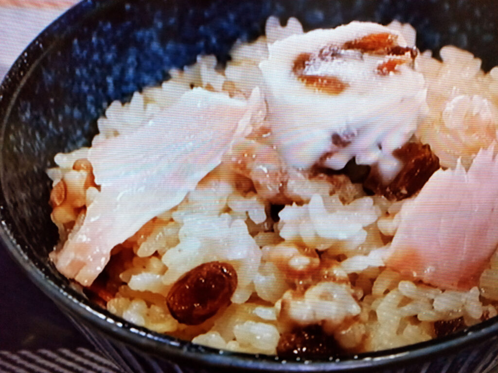 【相葉マナブ】レーズンバターとクルミのぶっこみ釜飯のレシピ・小峠英二（バイきんぐ）・澤部佑（ハライチ）・相葉雅紀